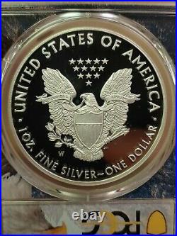 2020 W PROOF SILVER EAGLE PCGS PR70 DCAM FIRST DAY OF ISSUE Eagle Case