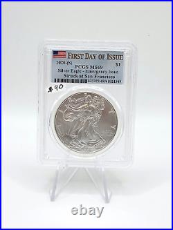 2020-s Emergency Issue American Silver Eagle Ase Pcgs Ms69 Us Mint Bullion