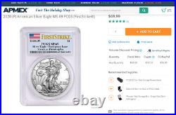 2020-s Emergency Issue American Silver Eagle Ase Pcgs Ms69 Us Mint Bullion
