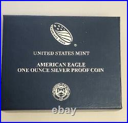 2021W American Silver Eagle 1 oz. PROOF with Display Box and C. O. A