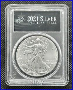 2021 $1 American 1oz 999 Fine Silver Eagle Type-2 FDOI PCGS MS70 graded coin