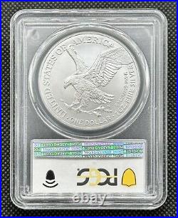 2021 $1 American 1oz 999 Fine Silver Eagle Type-2 First Production PCGS MS70