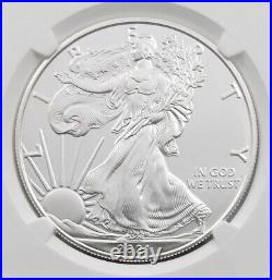2021 $1 American Silver Eagle 1oz Coins Type-1 NGC MS70 E. R. Mercanti Signed