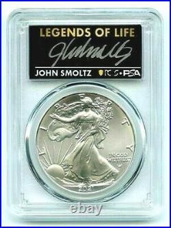 2021 $1 American Silver Eagle Type 2 PCGS PSA MS70 Legends of Life John Smoltz