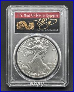 2021 $1 Graded 999 Silver Eagle T-2 PCGS MS70 Signed Edition