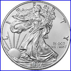 2021 $1 Type 1 American Silver Eagle Roll 1 oz Uncirculated T1 (20 Coins)