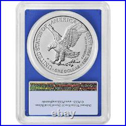 2021 $1 Type 2 American Silver Eagle 3 pc Set PCGS MS70 FS Flag Label Red White