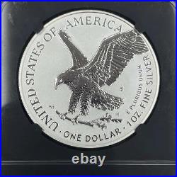2021 $1 US American Silver Eagle, Eagle Landing T-2, FDOI, NGC Reverse PF70, Ryd