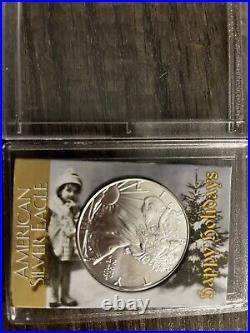 2021 1 oz American Silver Eagle Coin (BU, Type 1) Qt-2