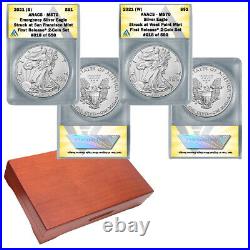 2021 American Silver Eagle MS70 First Release 2 coin set