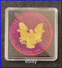 2021 American Silver Eagle Space Red 1oz. 999 Silver Coin Ennobled by Germania