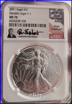 2021 Ms 70 Silver Eagle T-1 Signed By Don Everhart