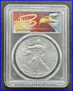 2021-(P) $1 American 1oz Fine Silver Eagle FDOI Emergency Issue coin PCGS MS70