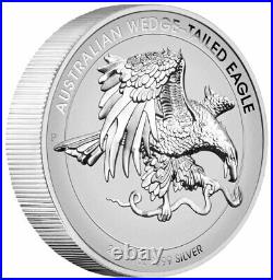 2021 P Australia 1 oz HR Silver Wedge-Tailed Eagle NGC Rev PF70 FR WC Mercanti