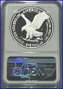 2021 S $1 Ngc Pf70 Ultra Cameo T-2 Proof Silver Eagle First Day Of Issue Fdoi
