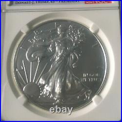 2021(S) Eagle S$1 Heraldic Eagle T-1 $1 MS 70 (SF Mint) Donald Trump Label