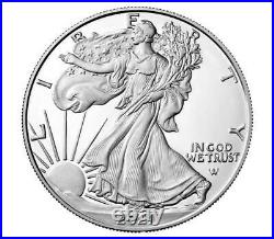 2021 S Proof $1 Silver Eagle, Type 2, Ngc Pf70uc First Releases, Eagle/mtn Label