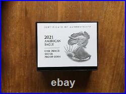 2021 S Proof American Silver Eagle Type 2 In Hand