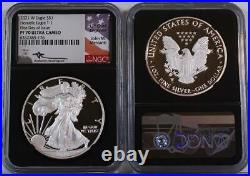 2021-W $1 1 Ounce Proof T1 Silver Eagle NGC PF 70 UC First Day of Issue Mercanti