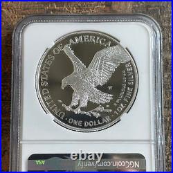 2021-W $1 American Silver Eagle. Type 2. NGC PF 70 Ultra Cameo