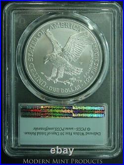 2021-W $1 Burnished American Silver Eagle Type 2 PCGS First Strike SP70 FS Flag