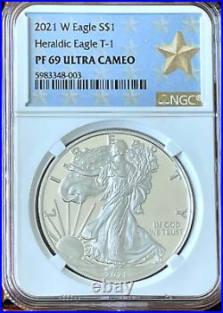 2021 W American Silver Proof Eagle Type 1 NGC PF69 Ultra Cameo