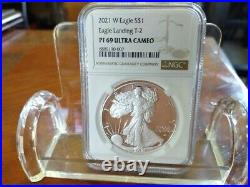 2021-W Proof American Silver Eagle T-2 Eagle Landing NGC PF 69 Ultra Cameo