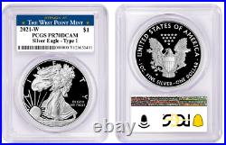2021 W Silver American Eagle $1 Type 1 Pcgs Pr70dcam The West Point Mint