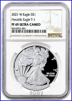 2021 W Silver Proof American Eagle NGC PF69 UC