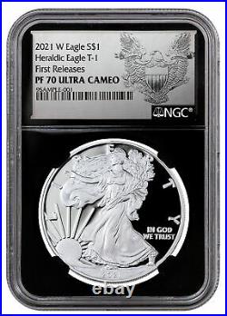 2021 W Silver Proof American Eagle NGC PF70 UC FR BC Excl Heraldic Eagle PRESALE