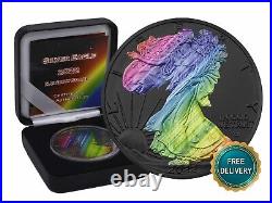 2022 1OZ Silver US American Bald Eagle Rainbow Liberty ONLY 250 Black Ruthenium3 2022 1OZ Silver US American Bald Eagle Rainbow Liberty ONLY 250 Black Ruthenium3