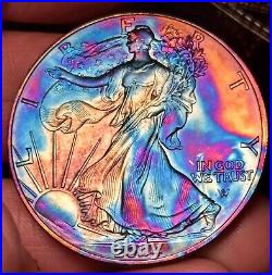 2022 1 OZ American Silver Eagle! Monster Toned