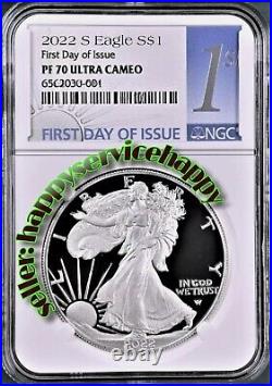 2022 S American Silver Eagle Proof NGC PF70 UCAM First Day Issue FDI