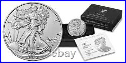 2022-W American Silver Eagle UNCIRCULATED with Box COA 22EG lot of 10