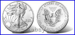 2022-W American Silver Eagle UNCIRCULATED with Box COA 22EG lot of 10