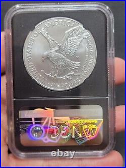 2022 W Burnished $1 Silver Eagle NGC MS70 FR, First Releases Iwo Jima %%