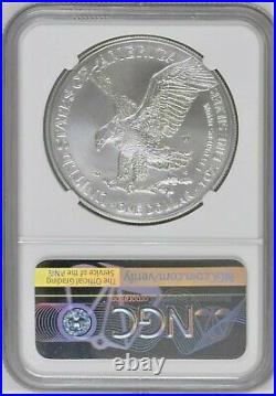 2022 W Burnished American Silver Eagle, NGC MS70 First Releases /w Mountains