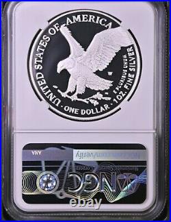 2022 W NGC PF70 $1 FIRST DAY OF ISSUE Silver Eagle CONGRATULATIONS SET, FDI %%
