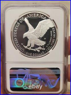 2022 W NGC PF70 FIRST DAY OF ISSUE Silver Eagle Congratulations, % Iwo Jima %