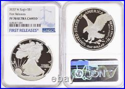 2022 W Silver Eagle $1 Dollar NGC PF70 Ultra Cameo First Releases withOGP