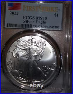 2022(W) Silver Eagle, 1st Strike PCGS MS70