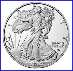 2022 w proof silver eagle, ngc pf 70 uc first releases, als label, with ogp