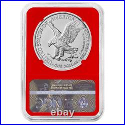2023 $1 American Silver Eagle 3pc Set NGC MS70 Biden Label Red White Blue
