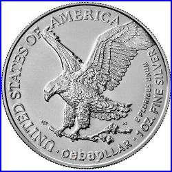 2023 1 oz American Silver Eagle Coin (BU). 999 Fine (Lot of 20) Ships Fast