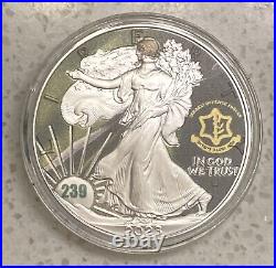 2023 1oz SILVER AMERICAN EAGLE Coin $1 Israeli Defense Forces IDF In Capsule NEW