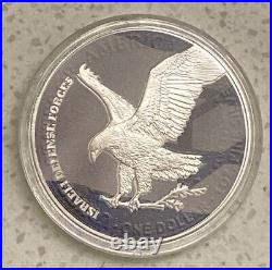 2023 1oz SILVER AMERICAN EAGLE Coin $1 Israeli Defense Forces IDF In Capsule NEW