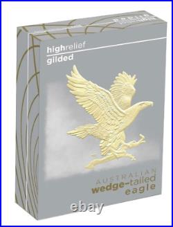 2023 Aust Wedge Tail Eagle 2oz Silver Proof High Relief Gilded Coin in stock