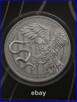 2023 Germania Golden Eagle 1oz Silver Bullion coin in capsule Malta 5 Euro