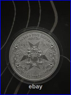 2023 Germania Golden Eagle 1oz Silver Bullion coin in capsule Malta 5 Euro