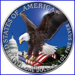 2023 Silver Eagle Capitol Silver Coin USA 1oz ST in Color